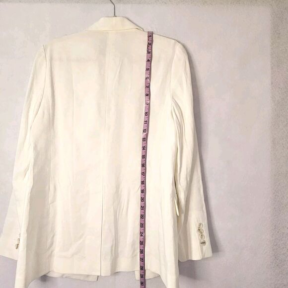 JUDITH & CHARLES Sz 6 White Blazer - Picture 4 of 8